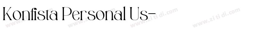 Konfista Personal Us字体转换